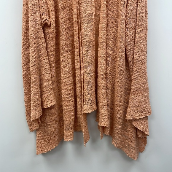 Free People In My Element Woven Bell Sleeve Knit Tunic Cardigan Sweater Medium - Picture 5 of 10